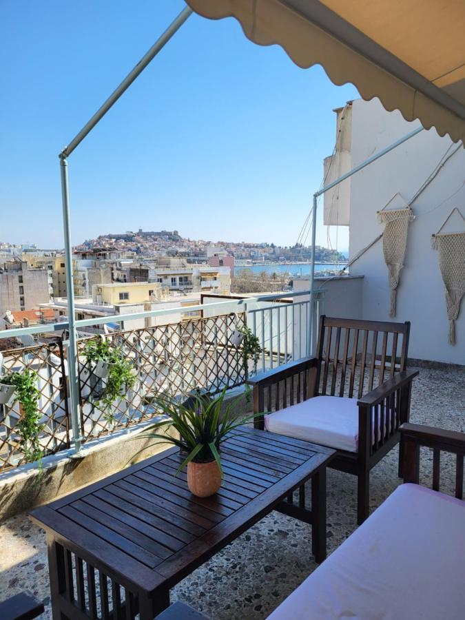 Roof Garden-Studio Apartment Kavála ภายนอก รูปภาพ